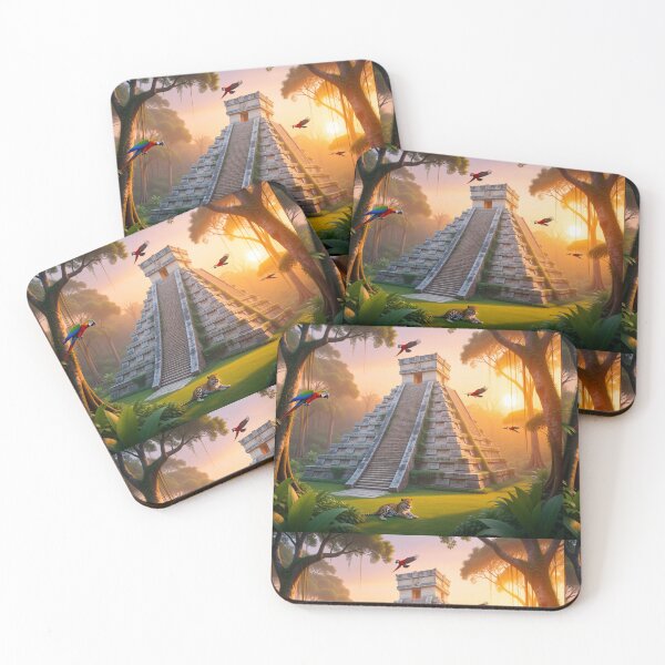 Item preview, Mayan Pyramid in the Jungle  designed and sold by Karen Persephone .