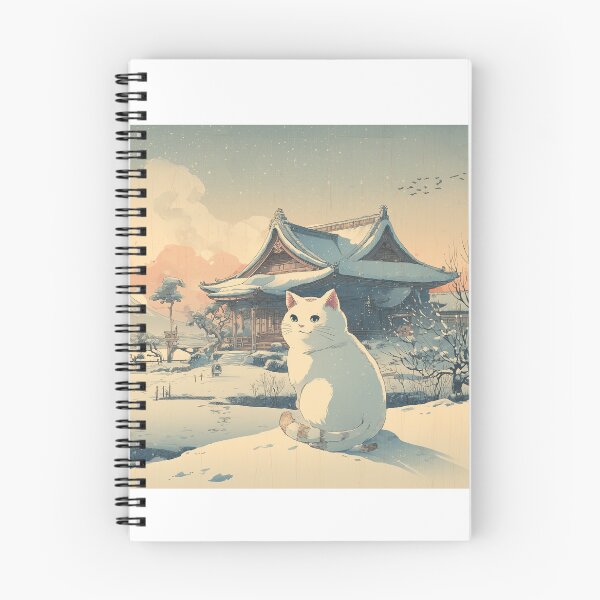 Item preview, Kawaii Japanese painting Cat 28 designed and sold by ukitsuki.