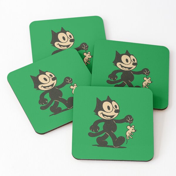 Item preview, FELIX CAT WITH A MOUSE IN HIS HAND VINTAGE ILLUSTRATION designed and sold by infinitearte.