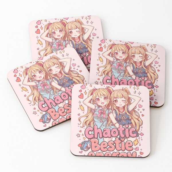 Item preview, Chaotic Bestie Energy (Cute Anime) designed and sold by ConfuseLab Shop.