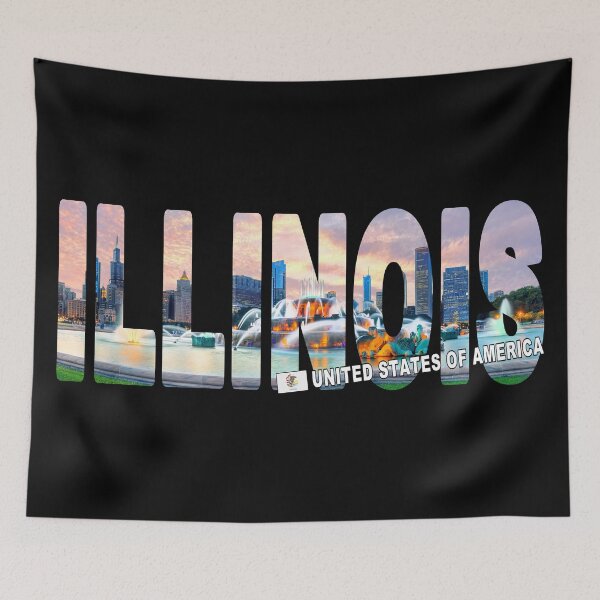 Item preview, ILLINOIS United States of America - Chicago Fountain Sunrise designed and sold by Adam Gormley.