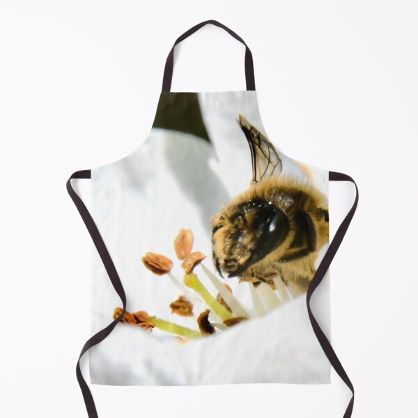 Item preview, Bee in a white blossom – A moment in nature / Swiss Artwork Photography designed and sold by Raphael Wolf.