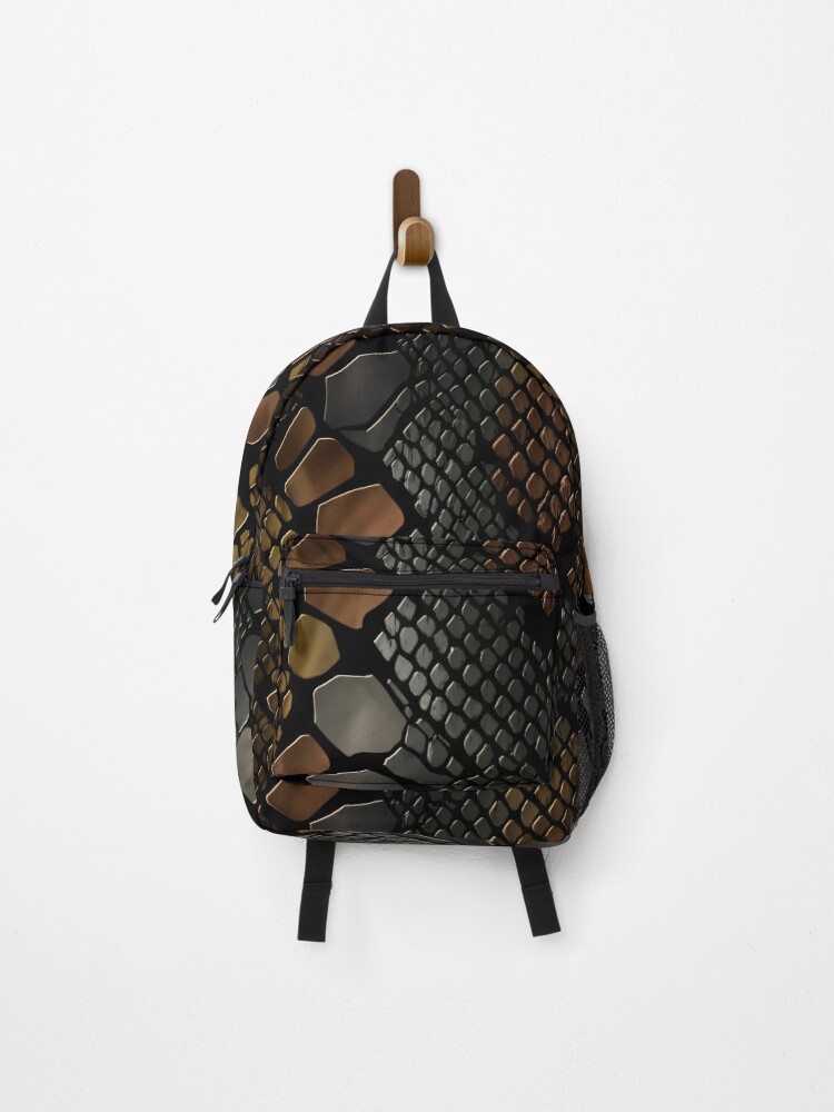 Thumbnail 1 of 3, Backpack, Golden Python designed and sold by AlexArtAi.
