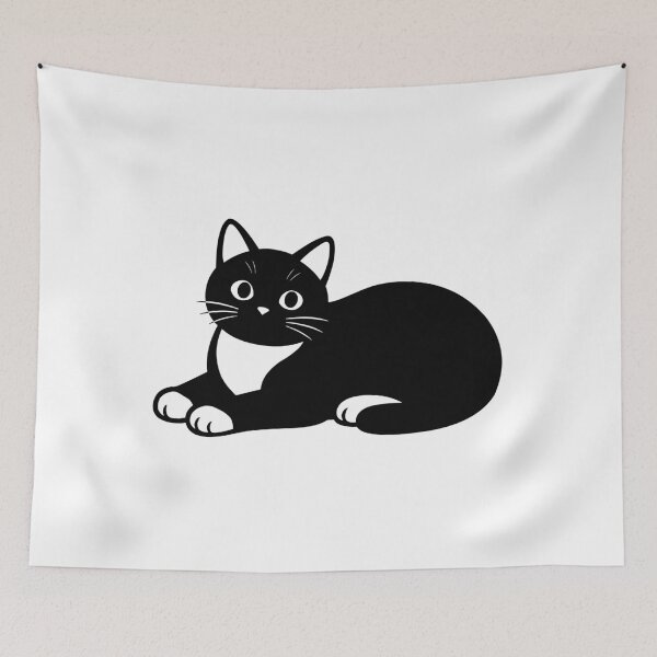 Item preview, cute black kitten sleeping designed and sold by edikartt.