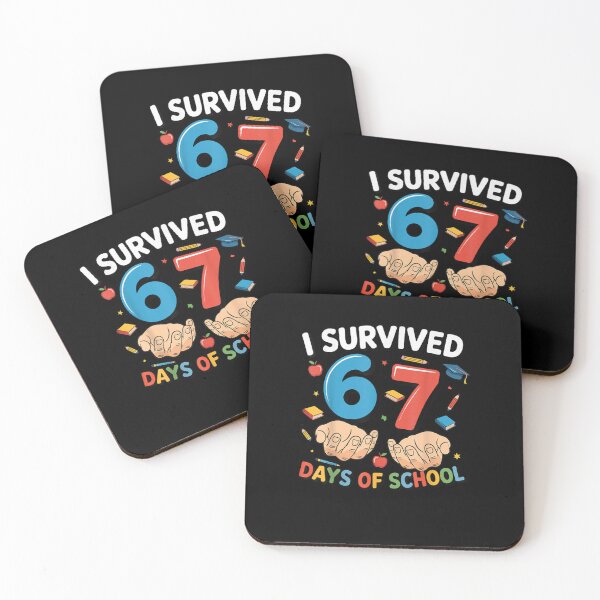 Item preview, I Survived 67 Days of School Funny Six Seven 6 7 Meme Z Gen designed and sold by ArtFunDib.