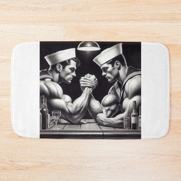 Item preview, 1940s Vintage Sailors "Blink" San Francisco Tom of Finland Tribute Gay Pride Graphic Design designed and sold by ItsAKinkThing.