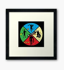Zombie Wheel Framed Print