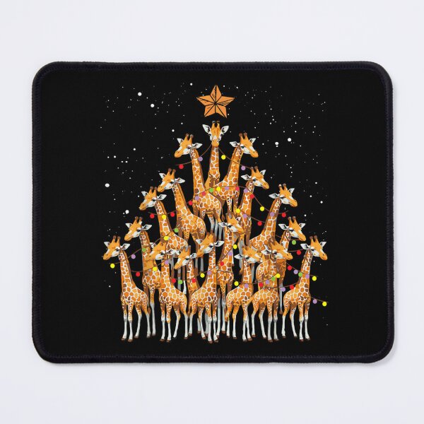 Item preview, Funny Giraffe Christmas Tree Holiday Lights Safari Animal Xmas Art designed and sold by MassonCalepon.