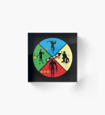 Zombie Wheel Acrylic Block