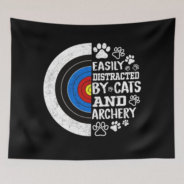 Item preview, Cats and Archery Funny Target T-Shirt designed and sold by TinaMDedrick.