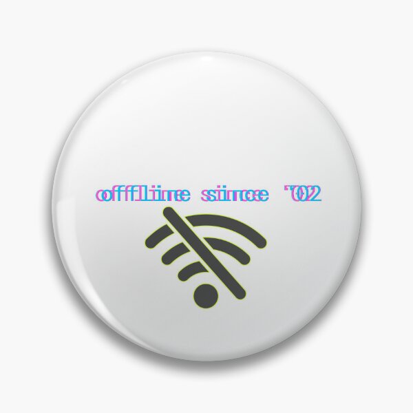 Item preview, Offline Since ’02 – Y2K Retro Tech Typography Design designed and sold by JA-1994.