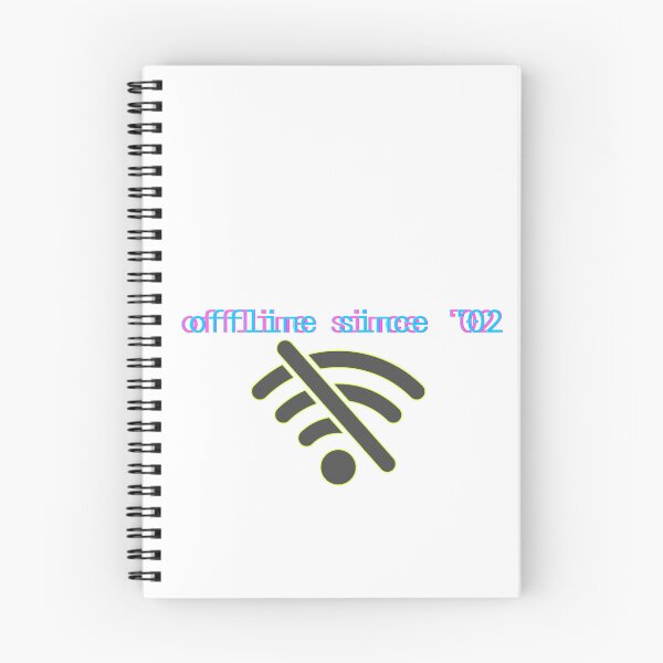 Item preview, Offline Since ’02 – Y2K Retro Tech Typography Design designed and sold by JA-1994.