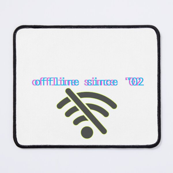 Item preview, Offline Since ’02 – Y2K Retro Tech Typography Design designed and sold by JA-1994.