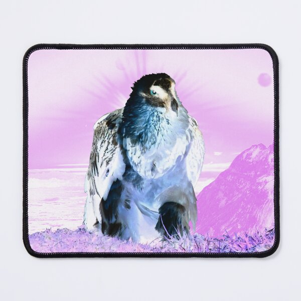 Item preview, Bearded vulture landed – in front of the Matterhorn / Swiss Artwork Photography designed and sold by Raphael Wolf.