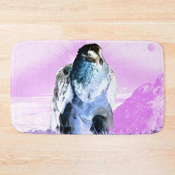 Item preview, Bearded vulture landed – in front of the Matterhorn / Swiss Artwork Photography designed and sold by Raphael Wolf.