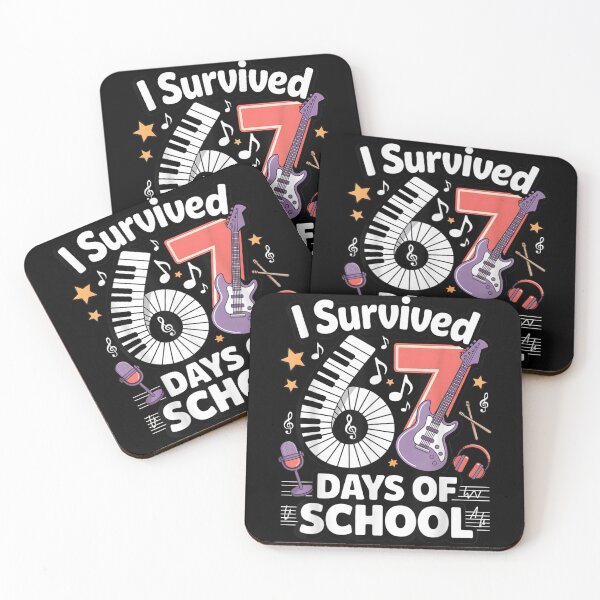 Item preview, I Survived 67 Days Of School Music Piano Guitar Teacher Student designed and sold by DorikoKazan.