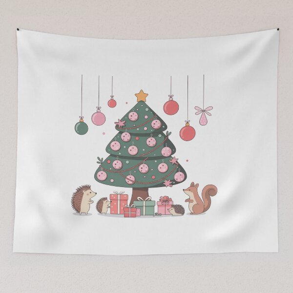 Item preview, There's joy under the Christmas tree. Animals have holidays too. designed and sold by DZIERANA.