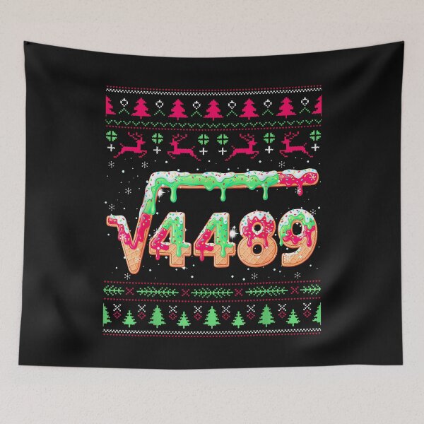 Item preview, Square Root 4489 Christmas Ugly Sweater Math Teacher 67 Meme designed and sold by merlinnears.