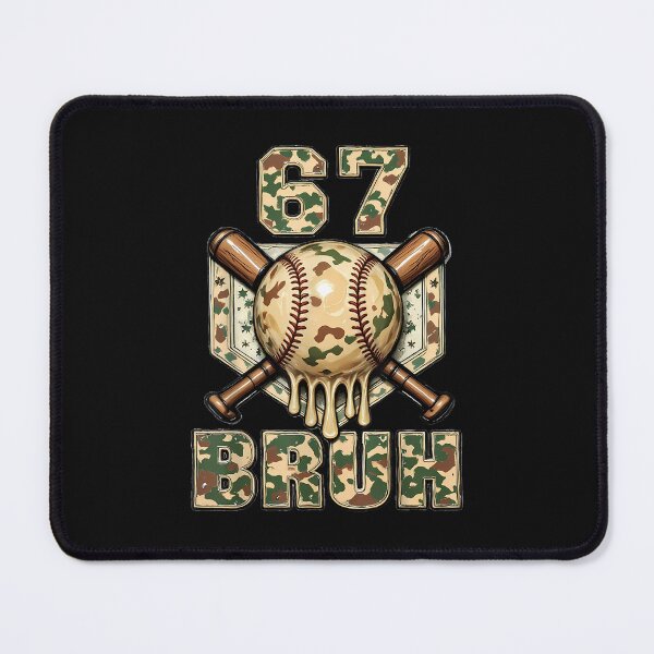 Item preview, Ice Cream Dripping Baseball Camo Drip Fun 6 7 Six Seven Bruh designed and sold by merlinnears.