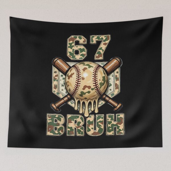 Item preview, Ice Cream Dripping Baseball Camo Drip Fun 6 7 Six Seven Bruh  designed and sold by merlinnears.