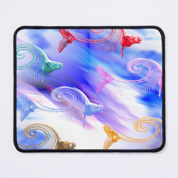 Item preview, Colorful fish skeletons – Happy play in the sea / Swiss Artwork Photography designed and sold by Raphael Wolf.