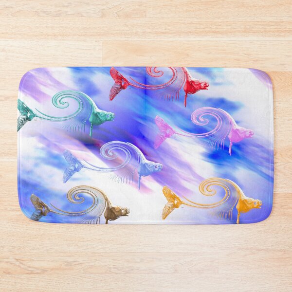 Item preview, Colorful fish skeletons – Happy play in the sea / Swiss Artwork Photography designed and sold by Raphael Wolf.