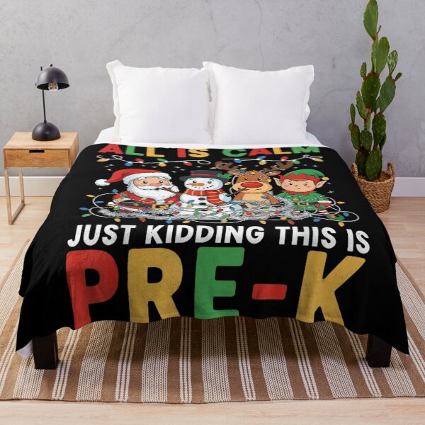 Item preview, All Is Calm Just Kidding This Is Pre K Teacher Funny Christmas Chaos designed and sold by DorikoKazan.