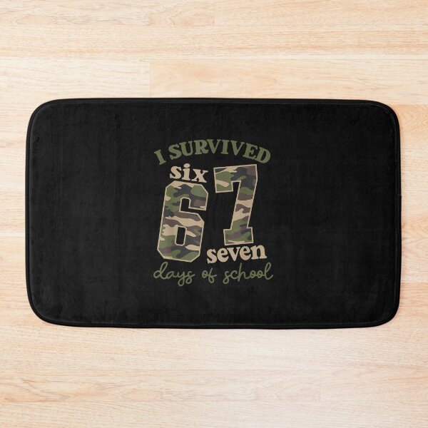 Item preview, Camo I Survived 67 Six Seven Days Of School Teacher 6 7 Meme designed and sold by merlinnears.