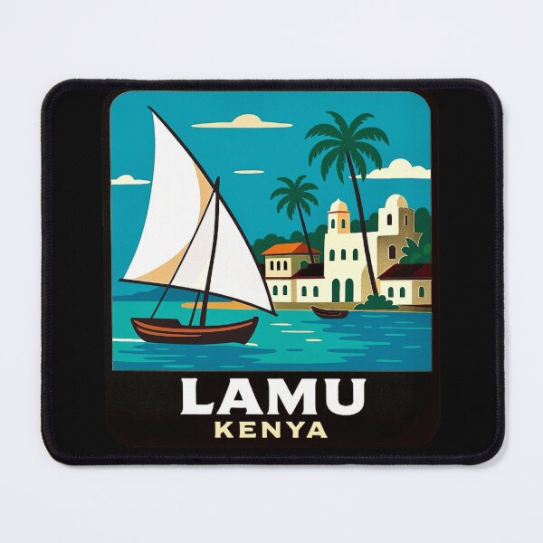 Item preview, Lamu, Kenya / Swahili Coast Retro Art designed and sold by Myra365Art.
