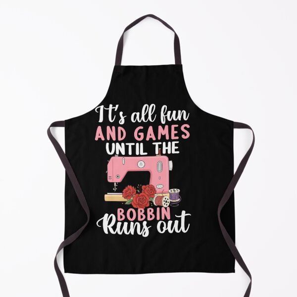 Item preview, Funny Sewing Quote T-Shirt – Bobbin Runs Out designed and sold by TinaMDedrick.