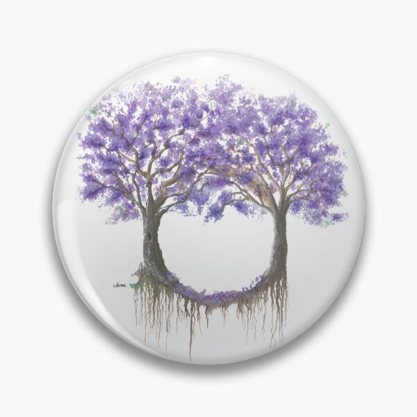 Item preview, Jacaranda Season, Purple Tree Watercolour, Fantasy Tree Art designed and sold by Sam Morton - Heart Art.