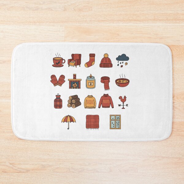 Item preview, Cozy Autumn and Winter Essentials Icons designed and sold by GenzShoppingHub.