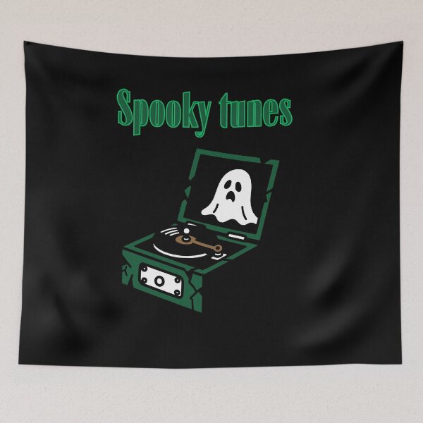 Item preview, Spooky tunes in dark green 1 Aesthetic Alternative Tshirt designed and sold by OldSkullDesigns.