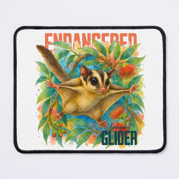 Item preview, Endangered Mahogany Glider Watercolour Art designed and sold by Waratah and Wood.