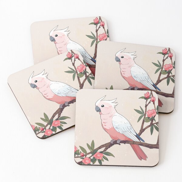 Item preview, Elegant Galah Perched in Minimal Grace designed and sold by Wildtastic .
