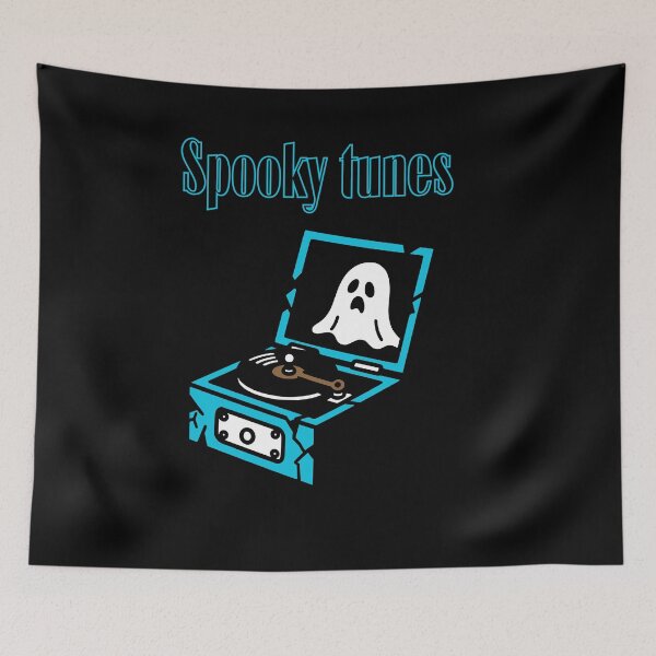 Item preview, Spooky tunes in blue Aesthetic Alternative Tshirt designed and sold by OldSkullDesigns.