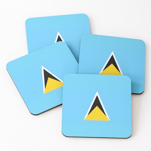 Item preview, Saint Lucia Flag – Twin Peaks of the Caribbean Design designed and sold by Dany05117671.