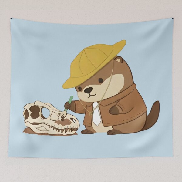 Item preview, Cute Otter Archaeologist designed and sold by SidTastic .
