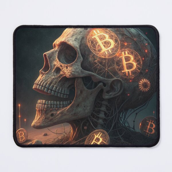 Item preview, Skull and Bitcoin designed and sold by zangess1.