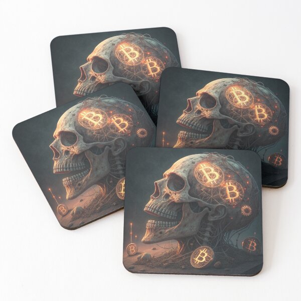 Item preview, Skull and Bitcoin designed and sold by zangess1.
