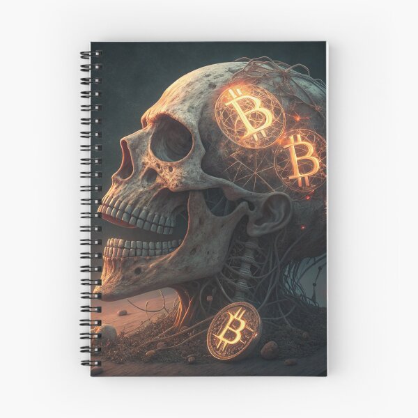 Item preview, Skull and Bitcoin designed and sold by zangess1.