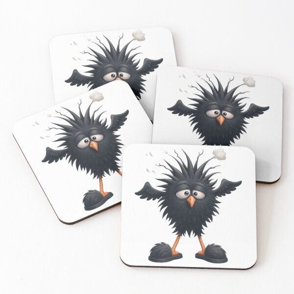 Item preview, The Fluffy Chaos Raven designed and sold by Oruam Design.