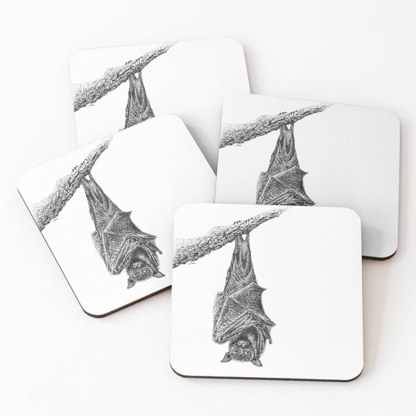 Item preview, Halloween Themed Bat / Flying Fox Artwork / Decor designed and sold by Sam Morton - Heart Art.