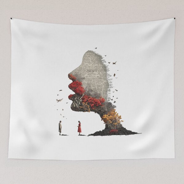 Item preview, Surreal Collage of Nature and Human Imagination designed and sold by GenzShoppingHub.