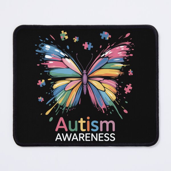 Item preview, Autism Awareness Colorful Butterfly Puzzle designed and sold by NewIdeasSArt.