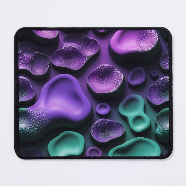 Item preview, Psychedelic Neon Blob Pattern Abstract Purple and Green Aesthetic designed and sold by Nuttajak.