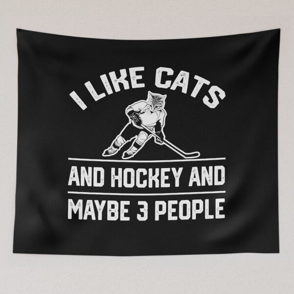 Item preview, Cat Hockey Lover Funny Quote Tee designed and sold by LashondaGreen89.