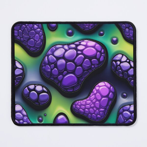 Item preview, Psychedelic Neon Blob Pattern Abstract Purple and Green Aesthetic designed and sold by Nuttajak.