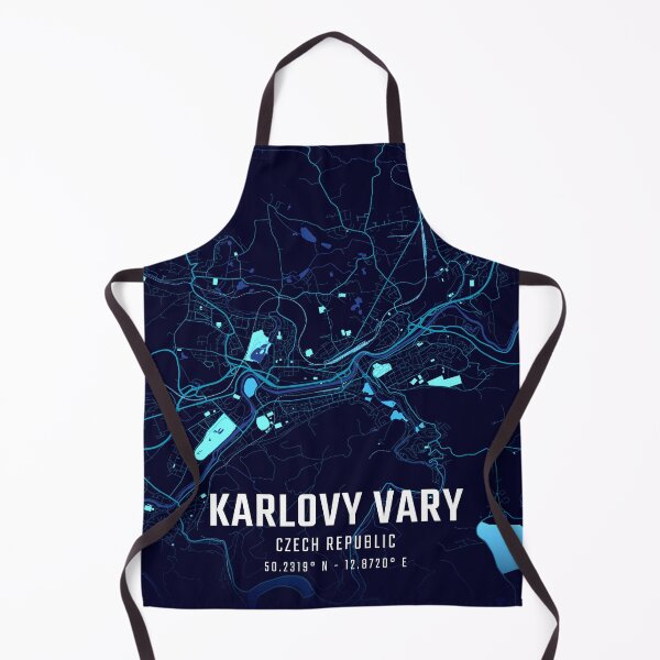 Item preview, Karlovy Vary Midnight City Map designed and sold by HomeLivingCo.