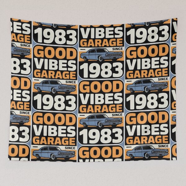 Item preview, Retro Garage Vibes with Vintage Car Illustration designed and sold by SplashTastic.